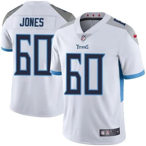Men Tennessee Titans #60 Ben Jones Nike White Vapor Limited NFL Jersey